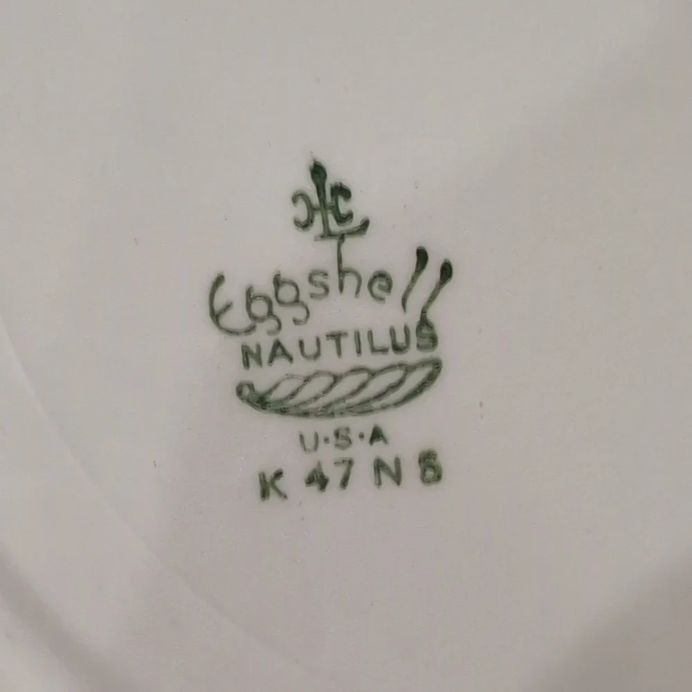 4 Vintage Homer Laughlin Eggshell Nautilus Ferndale China Dinner Plates 10